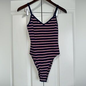 Divided By H&M Lightweight Striped Bodysuit NWT XS